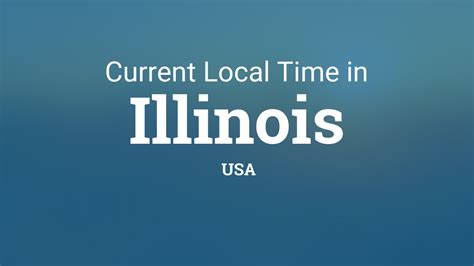 This time zone converter lets you visually and very quickly convert Chicago, Illinois time to UTC and vice-versa. . Illinois time now